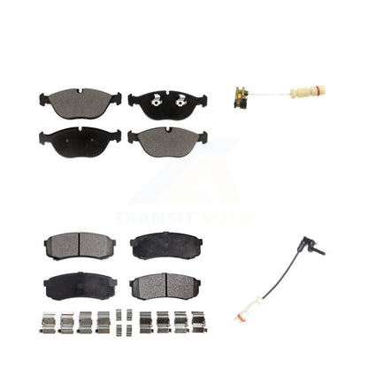 Ceramic Brake Pad Wear Sensor Front Rear Kit For 2000 Mercedes-Benz C43 AMG 4.3L