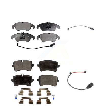 Ceramic Disc Brake Pads And Extra Wear Sensors Front Rear Kit For 2012 Audi A6