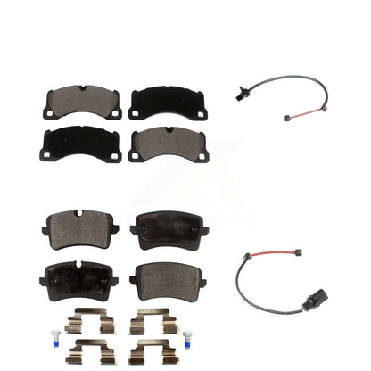 Ceramic Disc Brake Pads And Wear Sensors Front Rear Kit For Porsche Macan