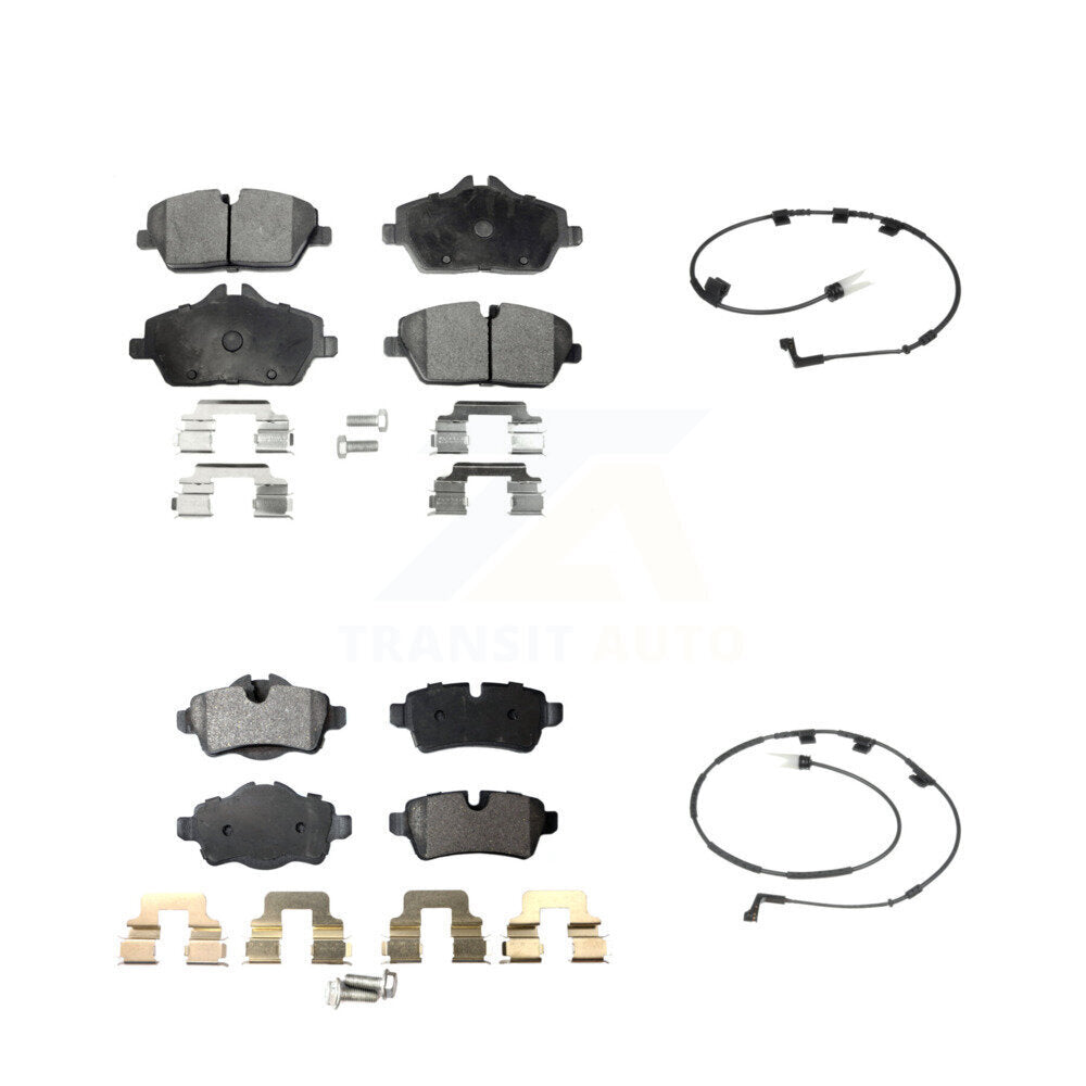 Ceramic Disc Brake Pads And Wear Sensors Front Rear Kit For Mini Cooper