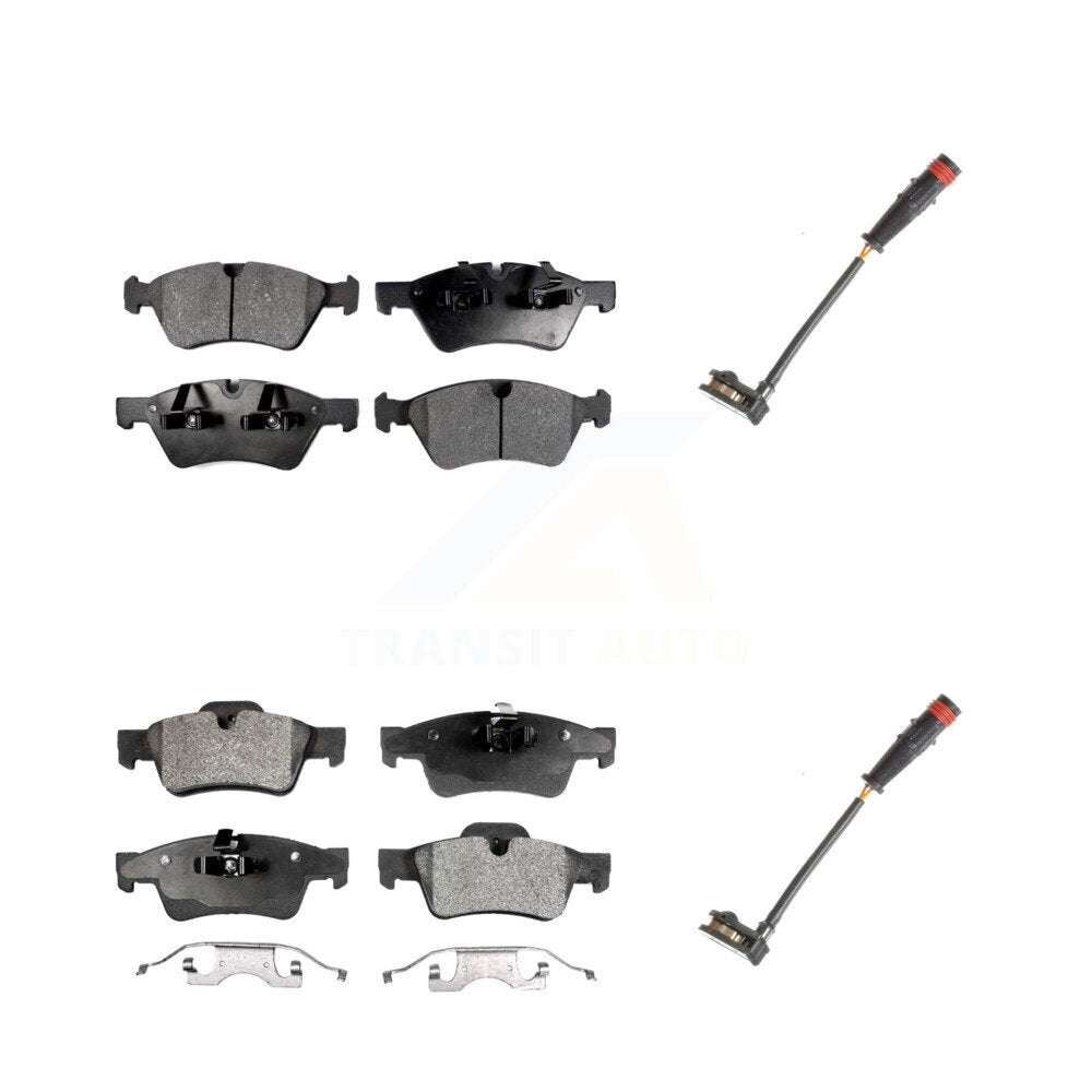 Ceramic Brake Pads Wear Sensor Front Rear Kit For Mercedes-Benz ML350 R350 GL450