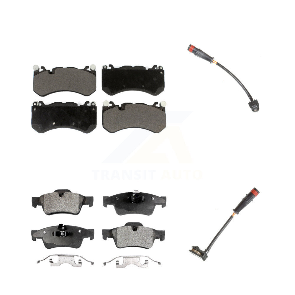 Ceramic Disc Brake Pads Wear Sensor Front Rear Kit For Mercedes-Benz G63 AMG G65