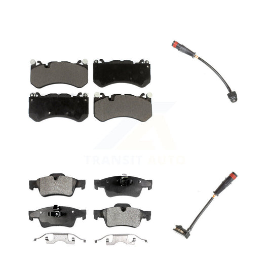 Ceramic Disc Brake Pads Wear Sensor Front Rear Kit For Mercedes-Benz G63 AMG G65