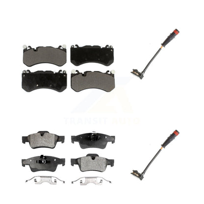 Ceramic Disc Brake Pads And Wear Sensor Front Rear Kit For Mercedes-Benz G63 AMG