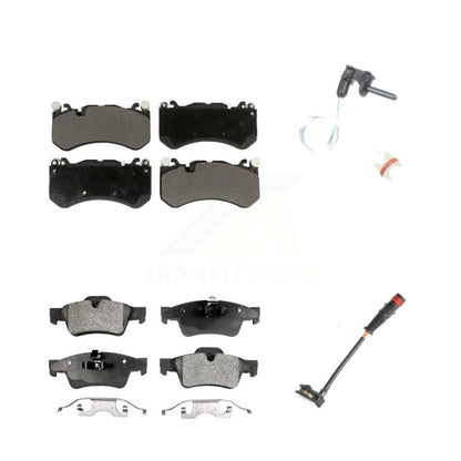 Ceramic Disc Brake Pads And Wear Sensor Front Rear Kit For Mercedes-Benz G63 AMG