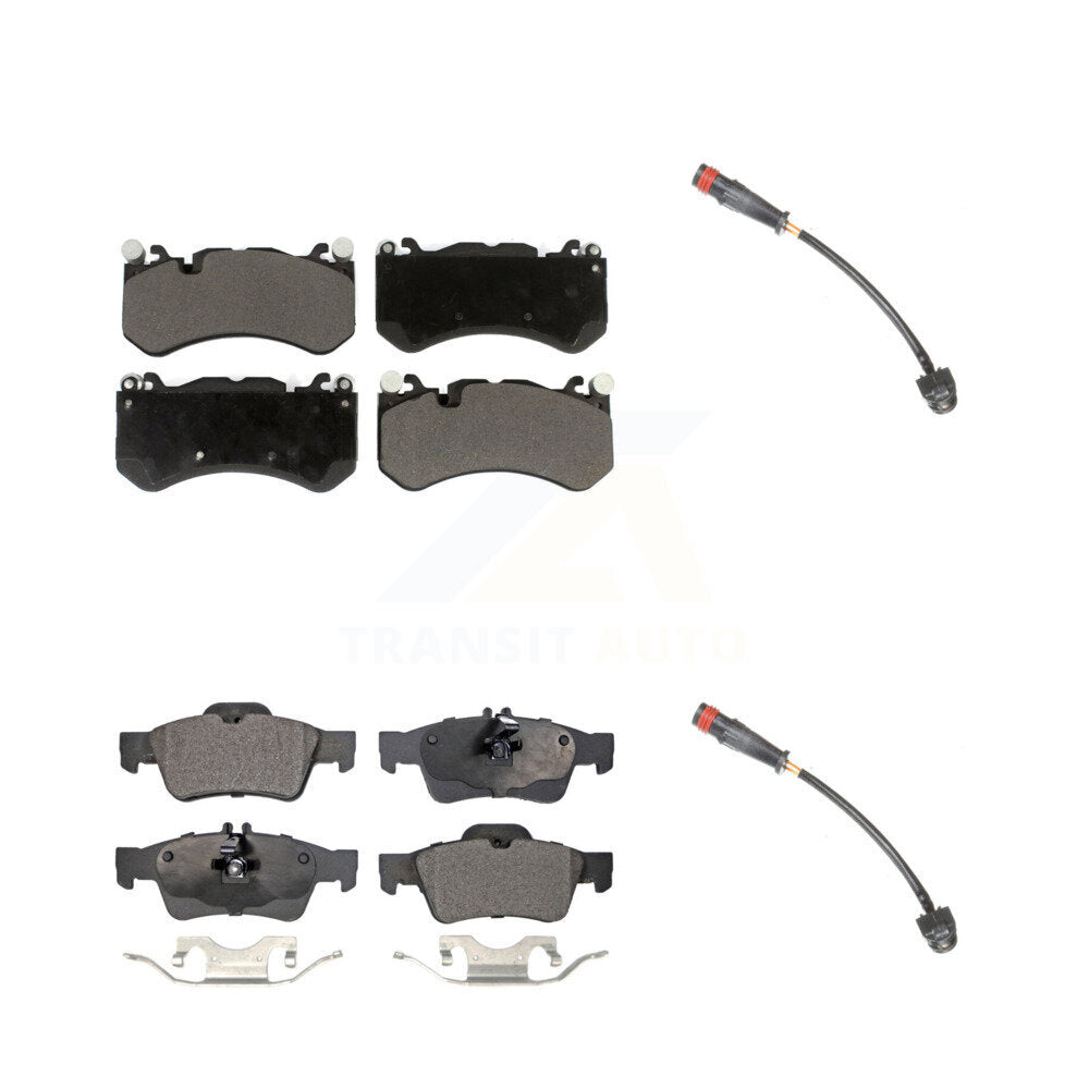 Ceramic Brake Pad And Wear Sensor Front Rear Kit For Mercedes-Benz SL63 AMG SL65