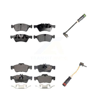 Ceramic Disc Brake Pads And Wear Sensors Front Rear Kit For Mercedes-Benz E550