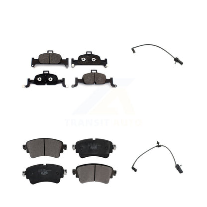 Ceramic Brake Pads & Wear Sensor Front Rear Kit For Audi A4 Quattro A5 Sportback