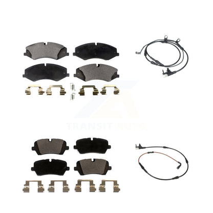 Ceramic Disc Brake Pad And Wear Sensor Front Rear Kit For Land Rover Range Sport