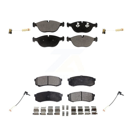 Ceramic Brake Pad Wear Sensor Front Rear Kit For 2000 Mercedes-Benz C43 AMG 4.3L