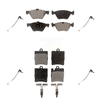 Ceramic Brake Pads Wear Sensor Front Rear Kit For Mercedes-Benz E320 CLK320 E430