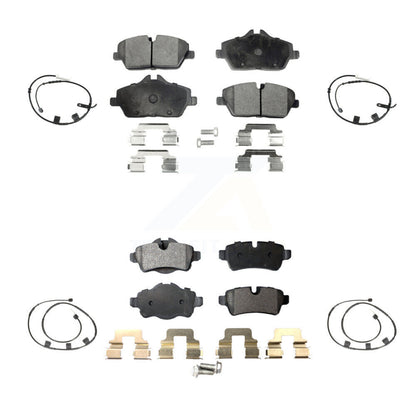 Ceramic Disc Brake Pads And Wear Sensors Front Rear Kit For Mini Cooper 1.6L
