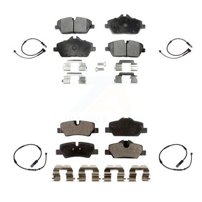 Ceramic Disc Brake Pads And Wear Sensors Front Rear Kit For Mini Cooper