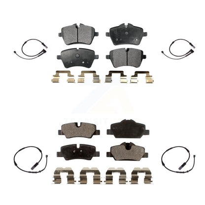 Ceramic Disc Brake Pads And Wear Sensors Front Rear Kit For Mini Cooper