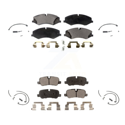 Ceramic Disc Brake Pads And Wear Sensors Front Rear Kit For Land Rover Range