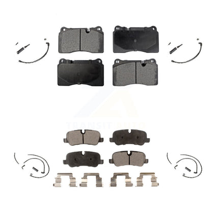 Ceramic Disc Brake Pads And Wear Sensors Front Rear Kit For Land Rover Range