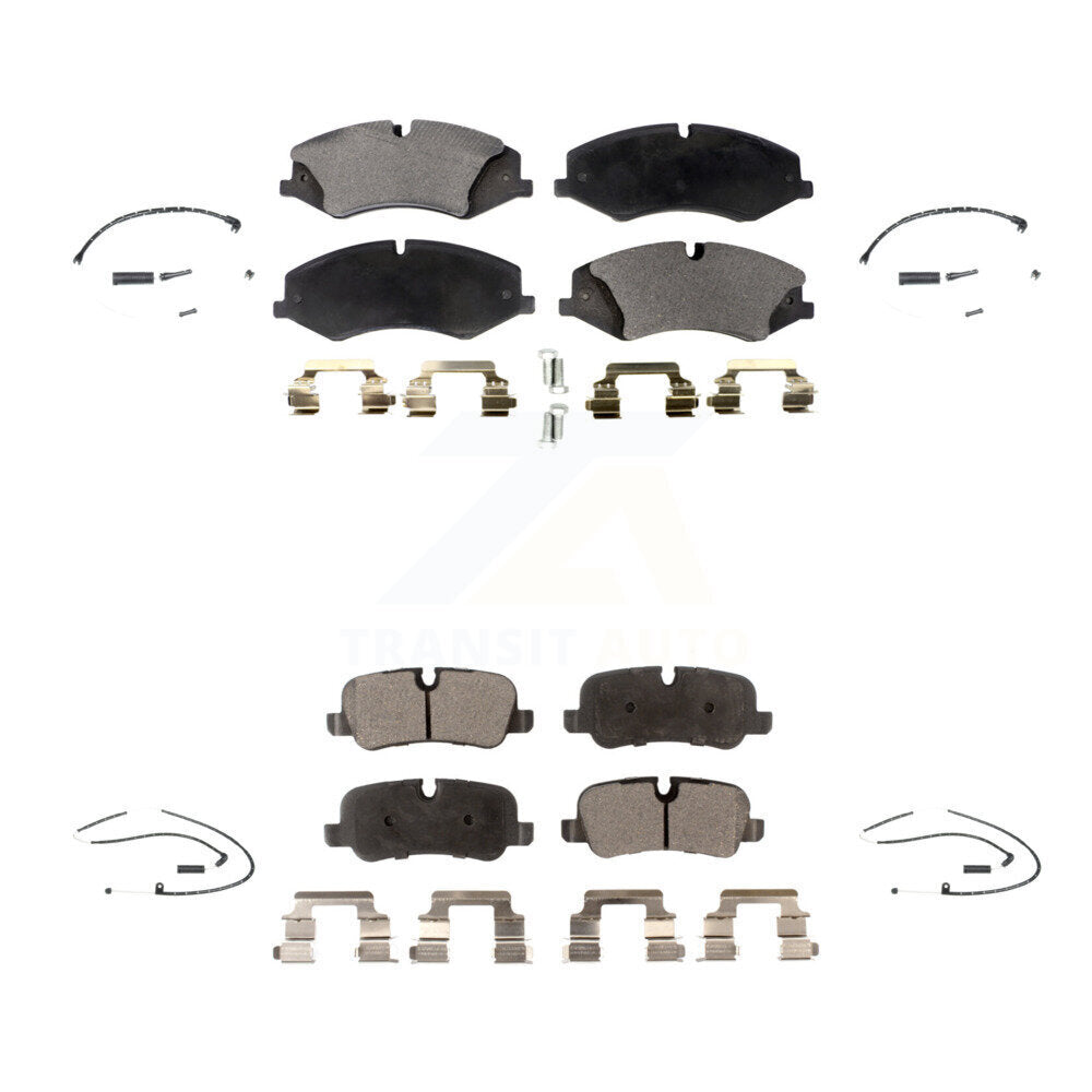 Ceramic Disc Brake Pads And Wear Sensors Front Rear Kit For Land Rover Range