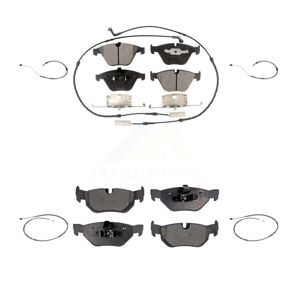Ceramic Disc Brake Pads And Extra Wear Sensors Front Rear Kit For BMW X1