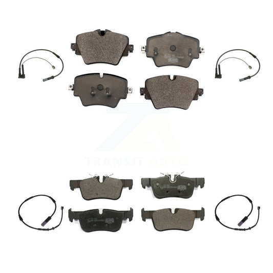 Ceramic Brake Pad & Wear Sensor Front Rear Kit For BMW X1 Mini Cooper Countryman