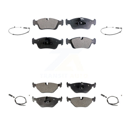 Ceramic Disc Brake Pads And Wear Sensors Front Rear Kit For BMW Z4