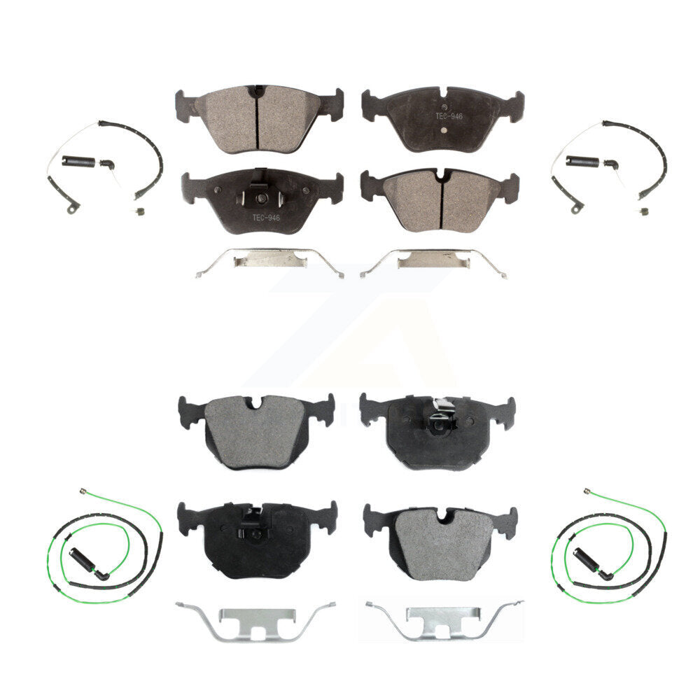 Ceramic Disc Brake Pads And Wear Sensors Front Rear Kit For BMW Z4