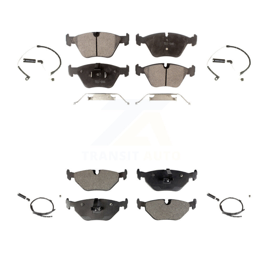 Ceramic Disc Brake Pads And Wear Sensors Front Rear Kit For BMW Z4