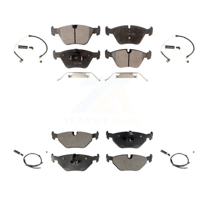 Ceramic Disc Brake Pads And Wear Sensors Front Rear Kit For BMW Z4