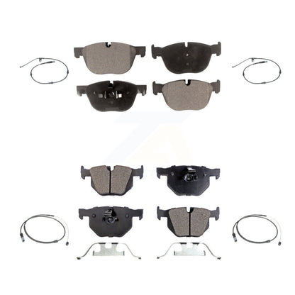 Ceramic Disc Brake Pads And Wear Sensors Front Rear Kit For BMW X5 X6