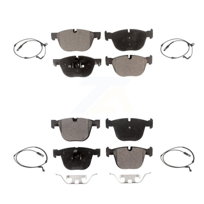 Ceramic Disc Brake Pads And Wear Sensors Front Rear Kit For BMW X5 X6