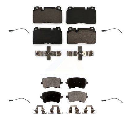 Ceramic Disc Brake Pads And Wear Sensors Front Rear Kit For Audi Q5 To 5 3 2015