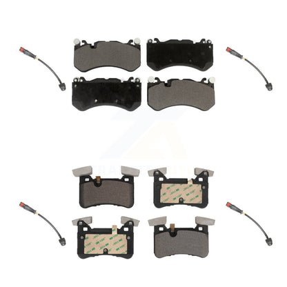 Ceramic Brake Pad And Wear Sensor Front Rear Kit For Mercedes-Benz C63 AMG E63 S