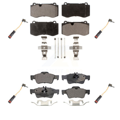 Ceramic Brake Pads Wear Sensor Front Rear Kit For 07-08 Mercedes-Benz SL550 5.5L
