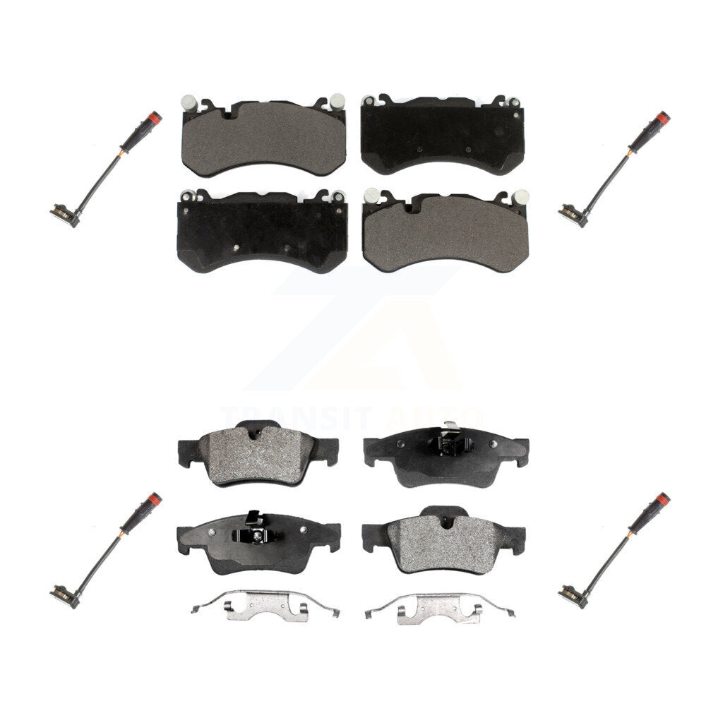 Ceramic Disc Brake Pads And Wear Sensor Front Rear Kit For Mercedes-Benz G63 AMG