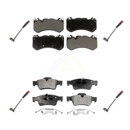 Ceramic Disc Brake Pads And Wear Sensor Front Rear Kit For Mercedes-Benz G63 AMG