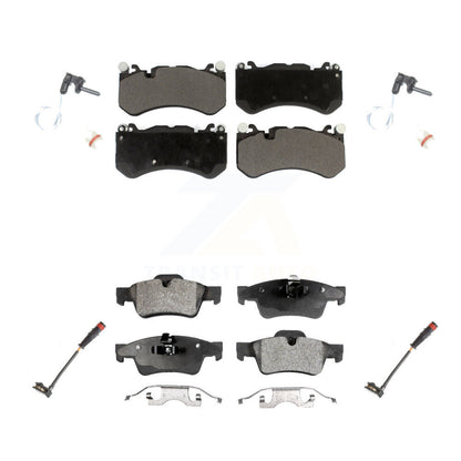 Ceramic Disc Brake Pads And Wear Sensor Front Rear Kit For Mercedes-Benz G63 AMG