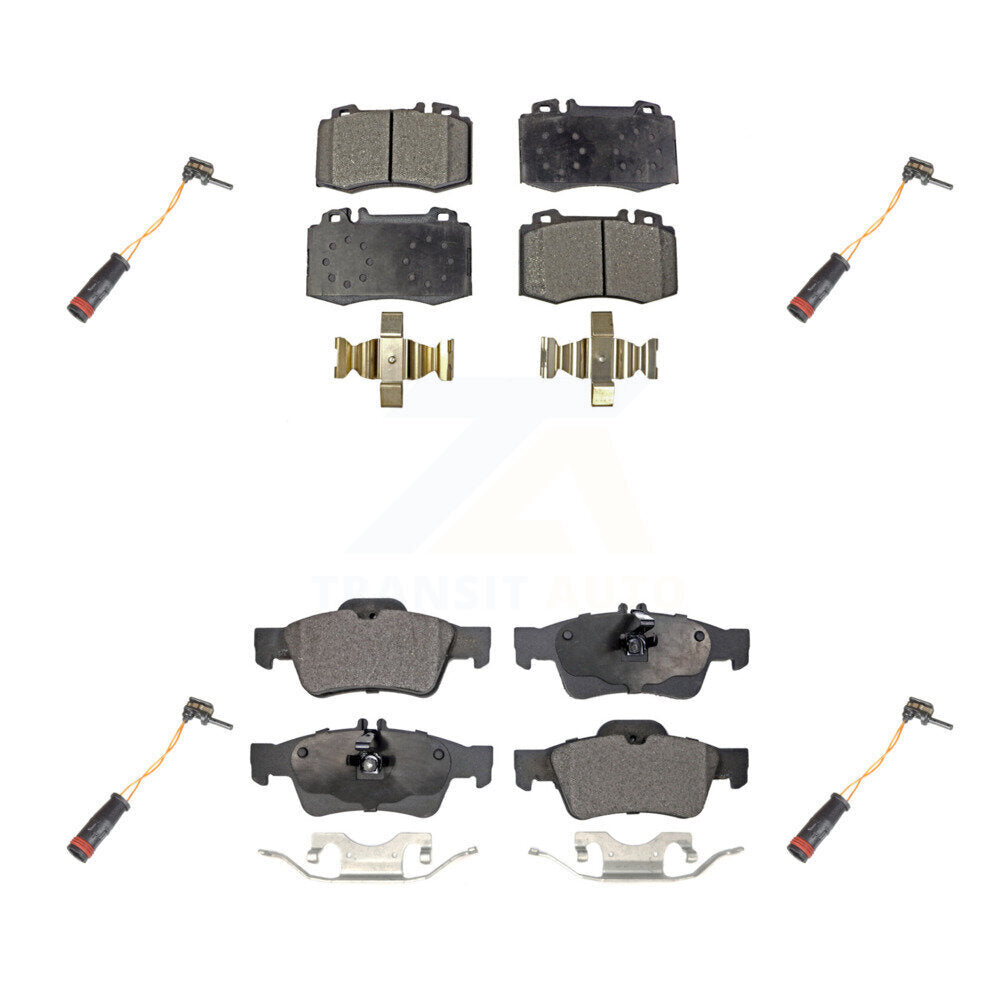 Ceramic Brake Pads Wear Sensor Front Rear Kit For Mercedes-Benz E350 SL500 SL550