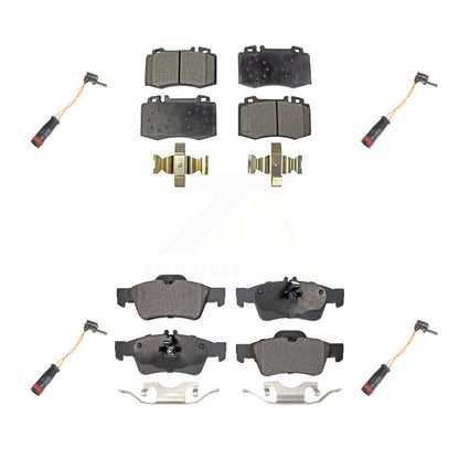 Ceramic Brake Pads Wear Sensor Front Rear Kit For Mercedes-Benz E350 SL500 SL550