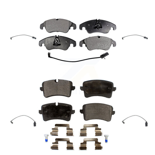 Ceramic Disc Brake Pads And Extra Wear Sensor Front Rear Kit For Audi A6 Quattro