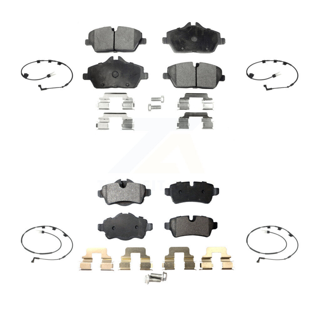 Ceramic Disc Brake Pads And Wear Sensors Front Rear Kit For Mini Cooper