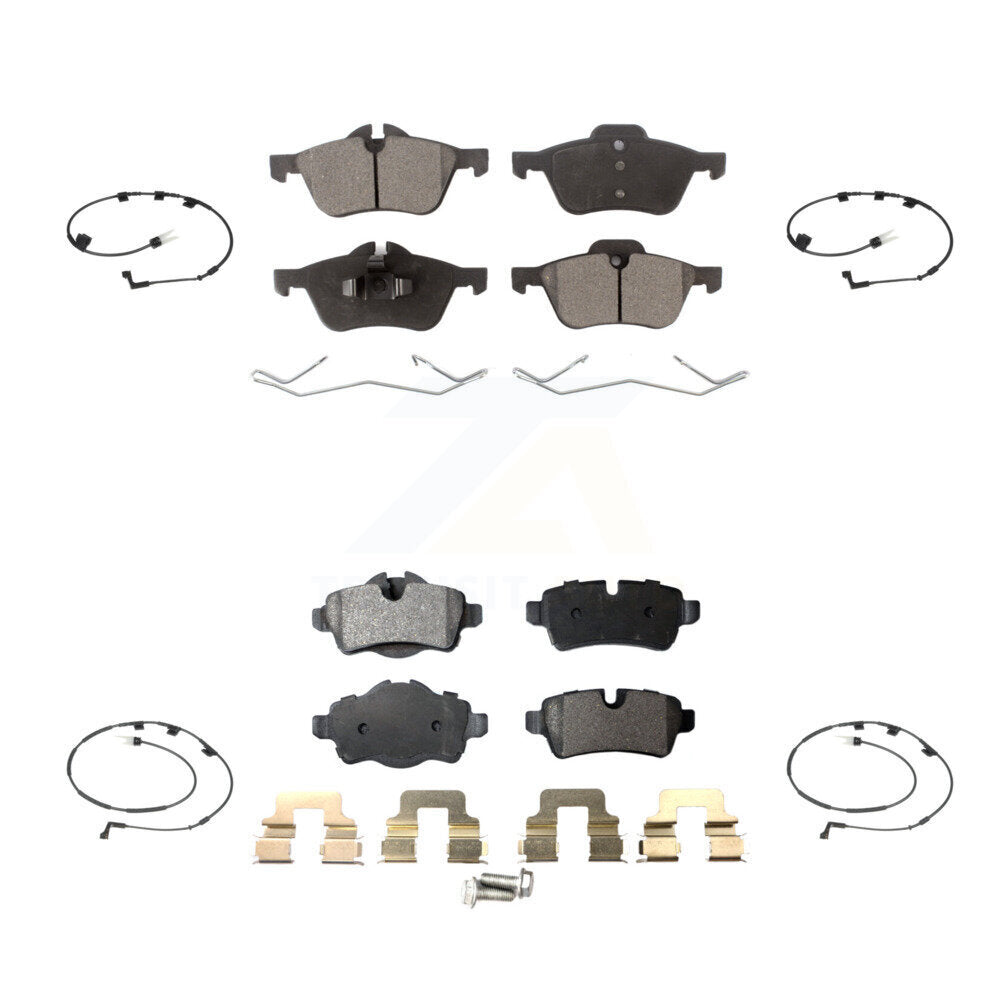 Ceramic Disc Brake Pads And Wear Sensors Front Rear Kit For Mini Cooper