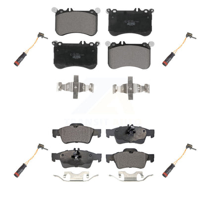 Ceramic Disc Brake Pads Wear Sensor Front Rear Kit For Mercedes-Benz CLS550 E550