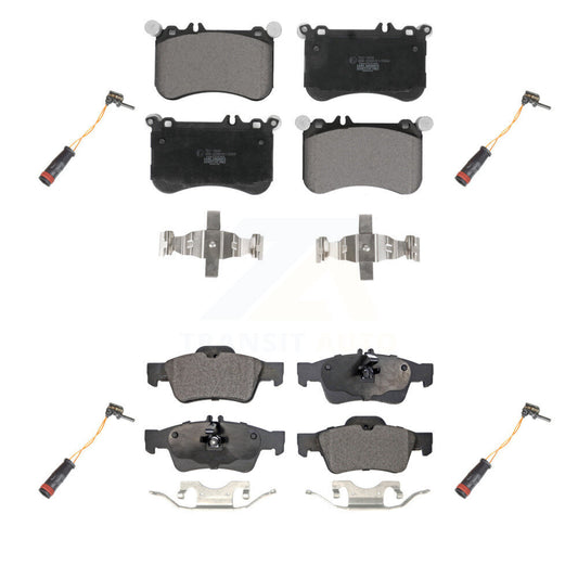 Ceramic Disc Brake Pads Wear Sensor Front Rear Kit For Mercedes-Benz CLS550 E550