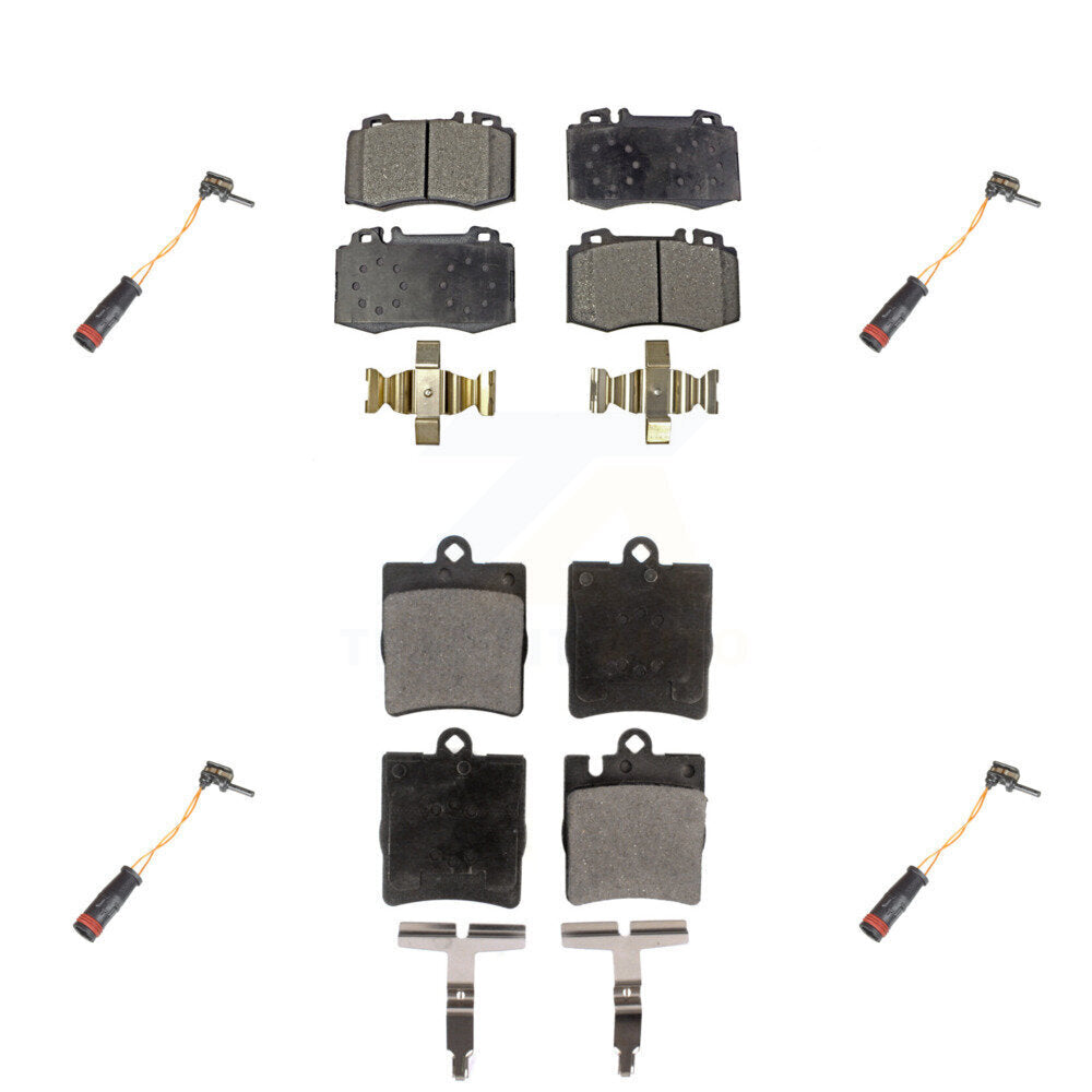 Ceramic Brake Pads Wear Sensor Front Rear Kit For Mercedes-Benz C230 SLK350 C320
