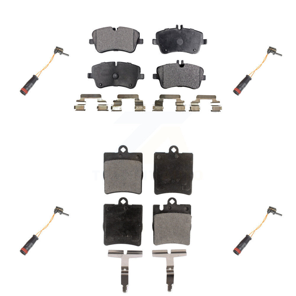 Ceramic Brake Pads Wear Sensor Front Rear Kit For Mercedes-Benz C280 C320 CLK320