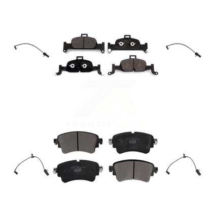 Ceramic Brake Pads & Wear Sensor Front Rear Kit For Audi A4 Quattro A5 Sportback