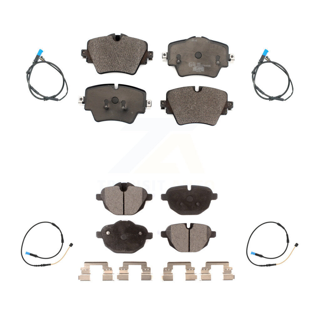 Ceramic Disc Brake Pads And Wear Sensors Front Rear Kit For BMW X4