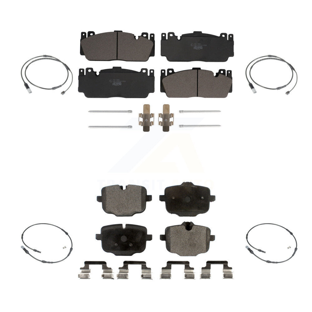 Ceramic Disc Brake Pads And Wear Sensors Front Rear Kit For BMW M6 Gran Coupe