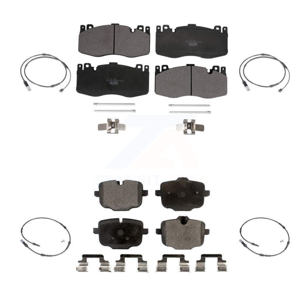 Ceramic Disc Brake Pads And Wear Sensors Front Rear Kit For BMW M6 Gran Coupe