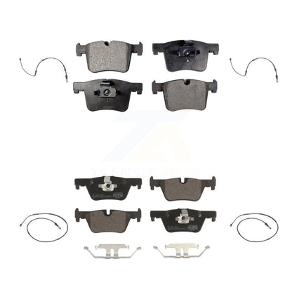 Ceramic Disc Brake Pads Wear Sensor Front Rear Kit For BMW 320i xDrive 328d 2.0L