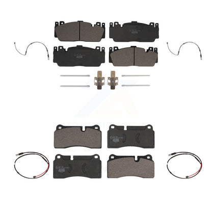 Ceramic Disc Brake Pads And Wear Sensors Front Rear Kit For BMW M3 M2